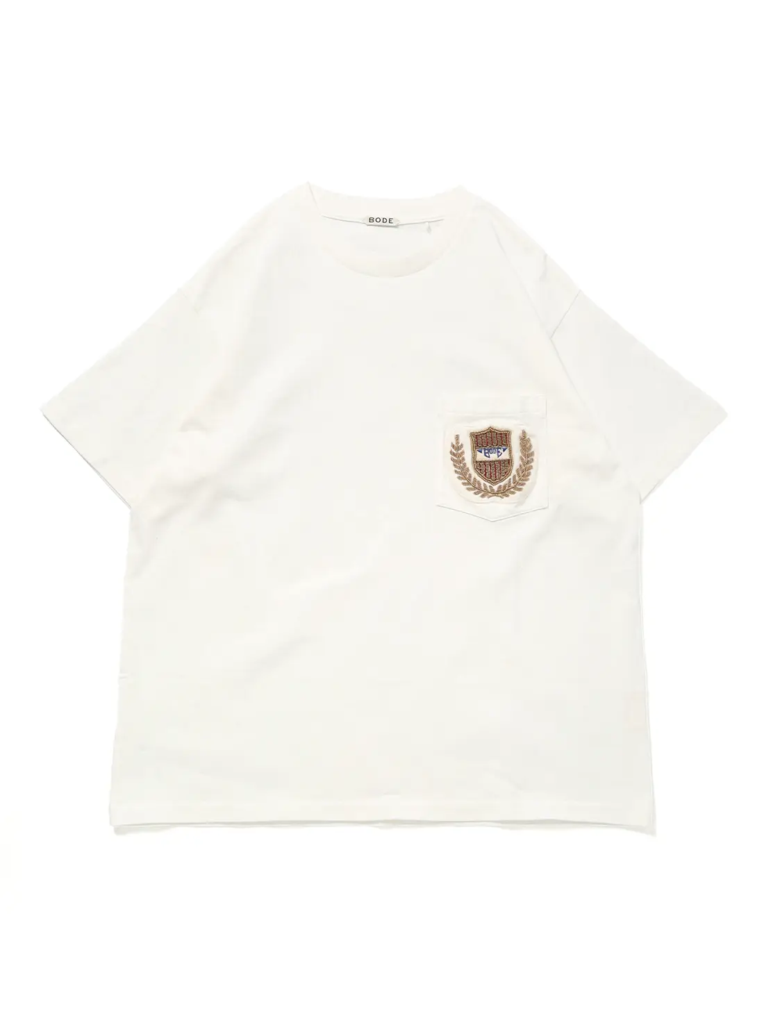 BODE 刺繍ポケット Tシャツ ホワイト BODE 刺繍付きポケット Tシャツ ホワイト - メルカリ