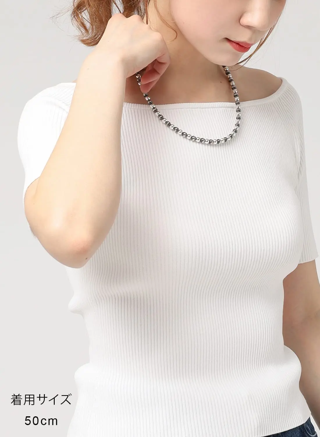 10%OFFクーポン対象】NAVAJO PEARL SILVER MIX NECKLACE 6MM|ナバホ