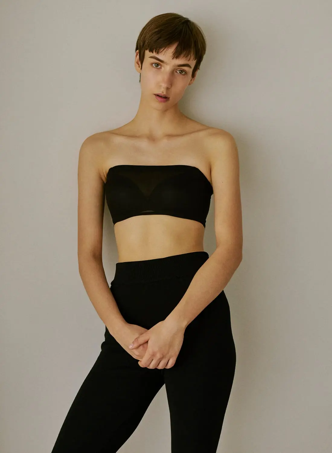 NICENICE MOMENT MESH チューブトップ NICENICE MOMENT(ナイスナイス モーメント)/MESH TUBE TOP