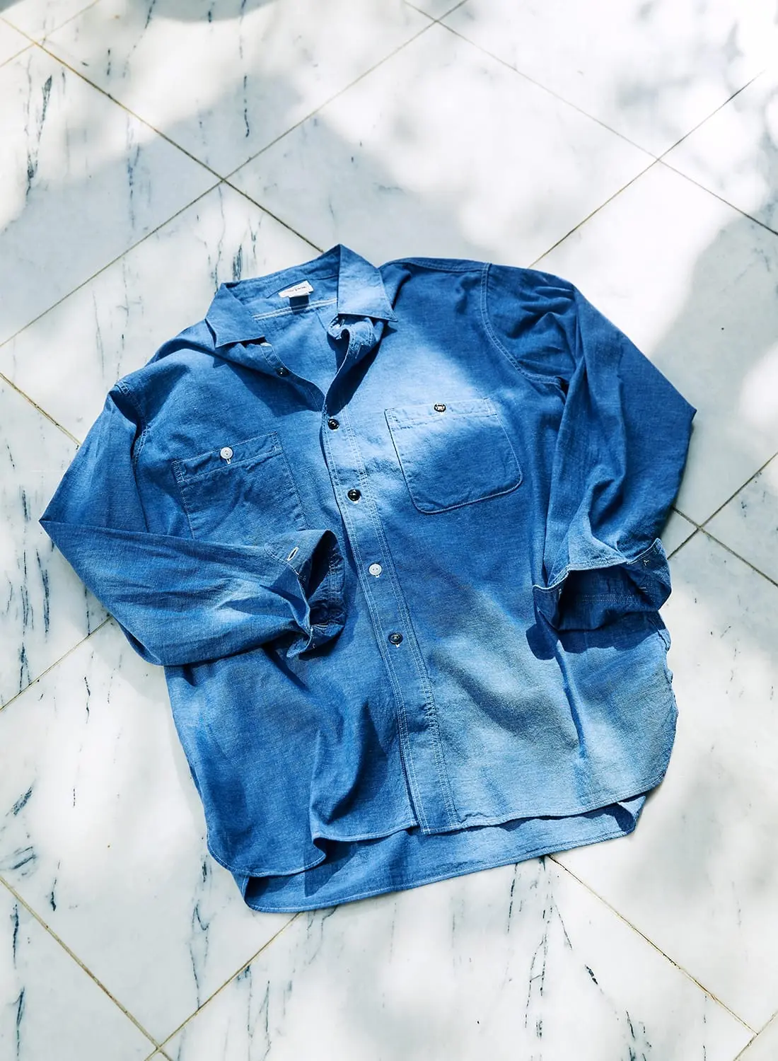 ビッグヤンク Chambray Work Shirt メンズ 14 1/2 ビッグヤンク 別注 マルチボタン シャンブレー シャツ BIG YANK