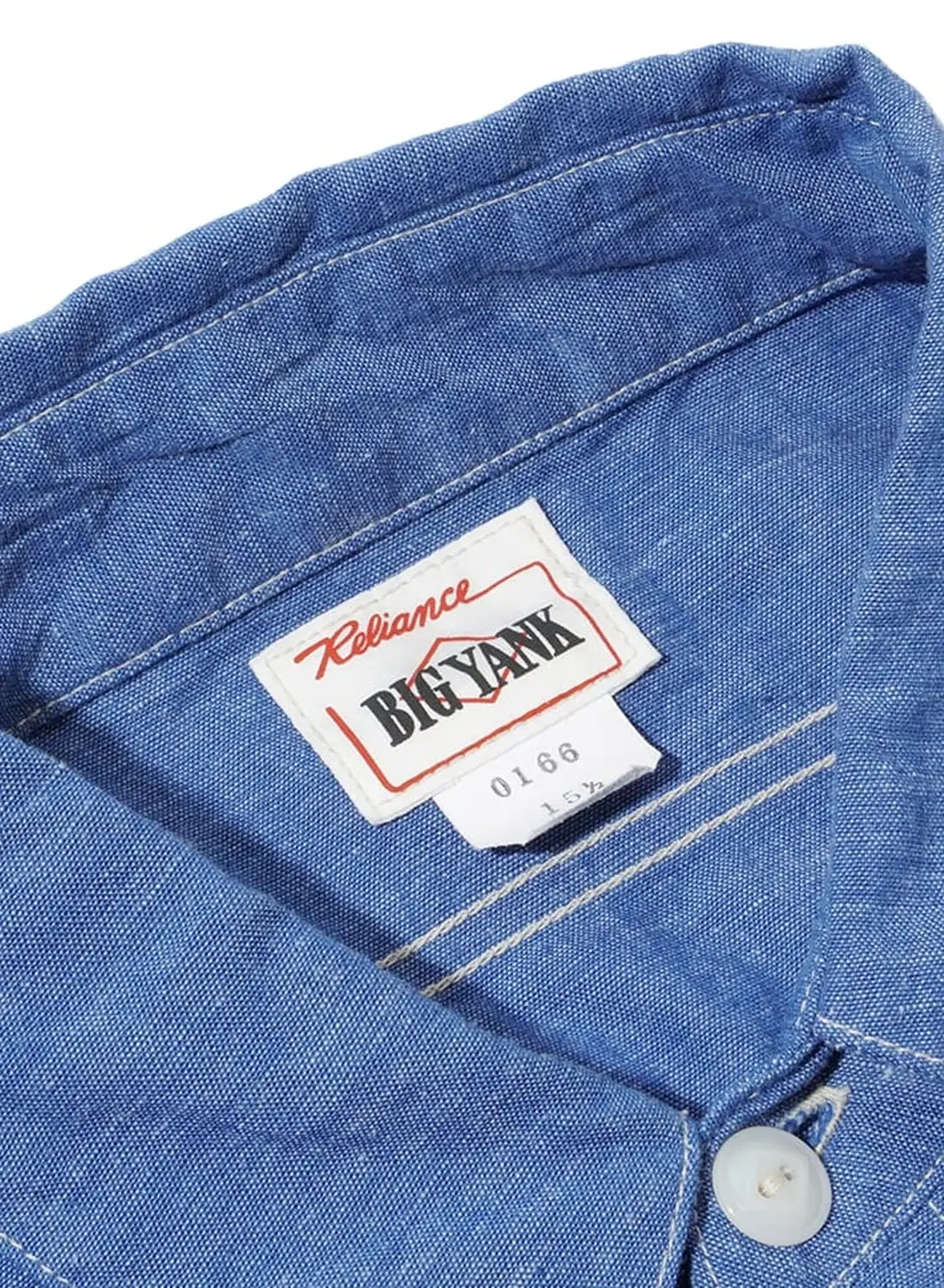BIGYANK シャンブレーシャツ　1942 MODEL サイズ16 BIG YANK / M43 SHIRTS POPLIN , 1942 MODEL ORIGINAL SHIRTS