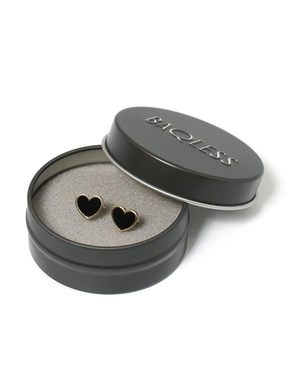 BAQLESS　Amity Black Heart ピアス Amity Noir Heart Gold｜Baqless 日本公式サイト