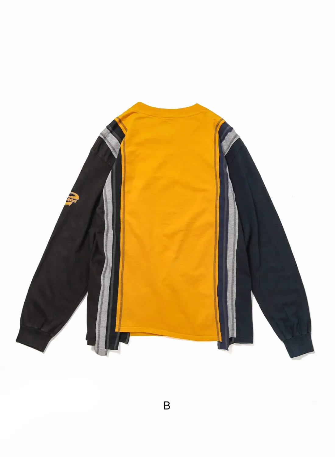 ■韓国■ VIVALUV製作 ■ ハイウェスト シャーリング ストライプ REBUILD by NEEDLES（リビルドバイニードルズ）7 Cut L/S Tee