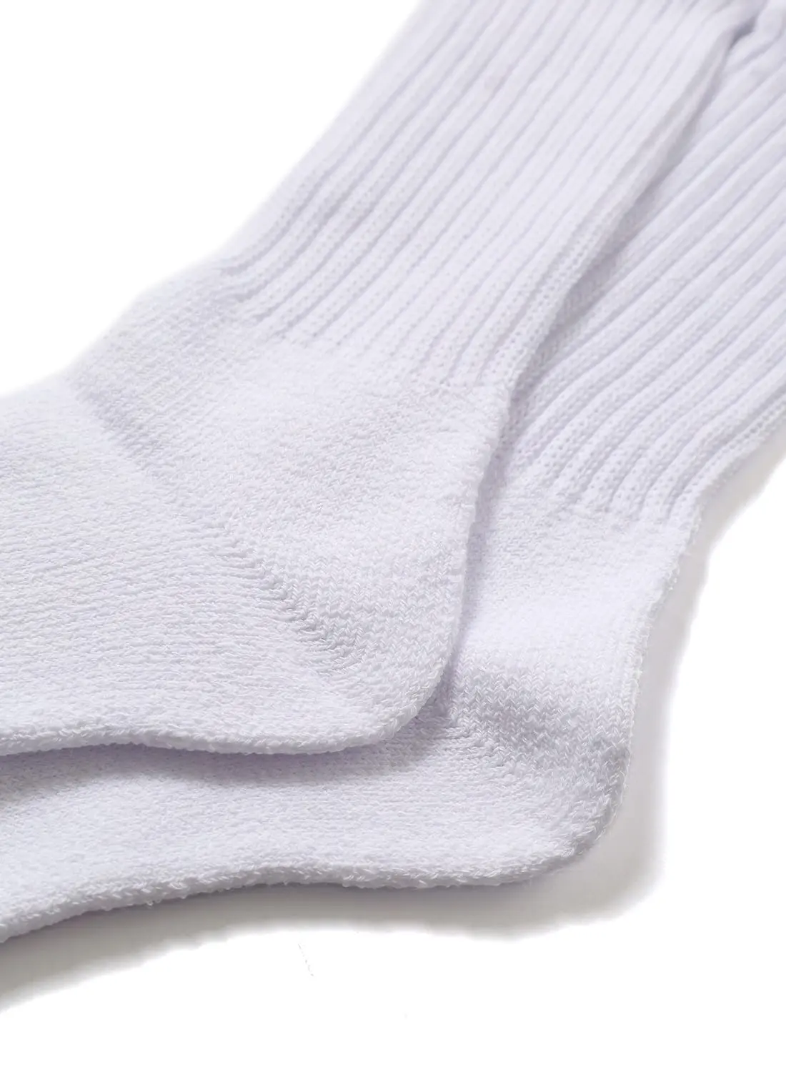 Healthknit（ヘルスニット）シンカーWHITE無地 3Pソックス 白
