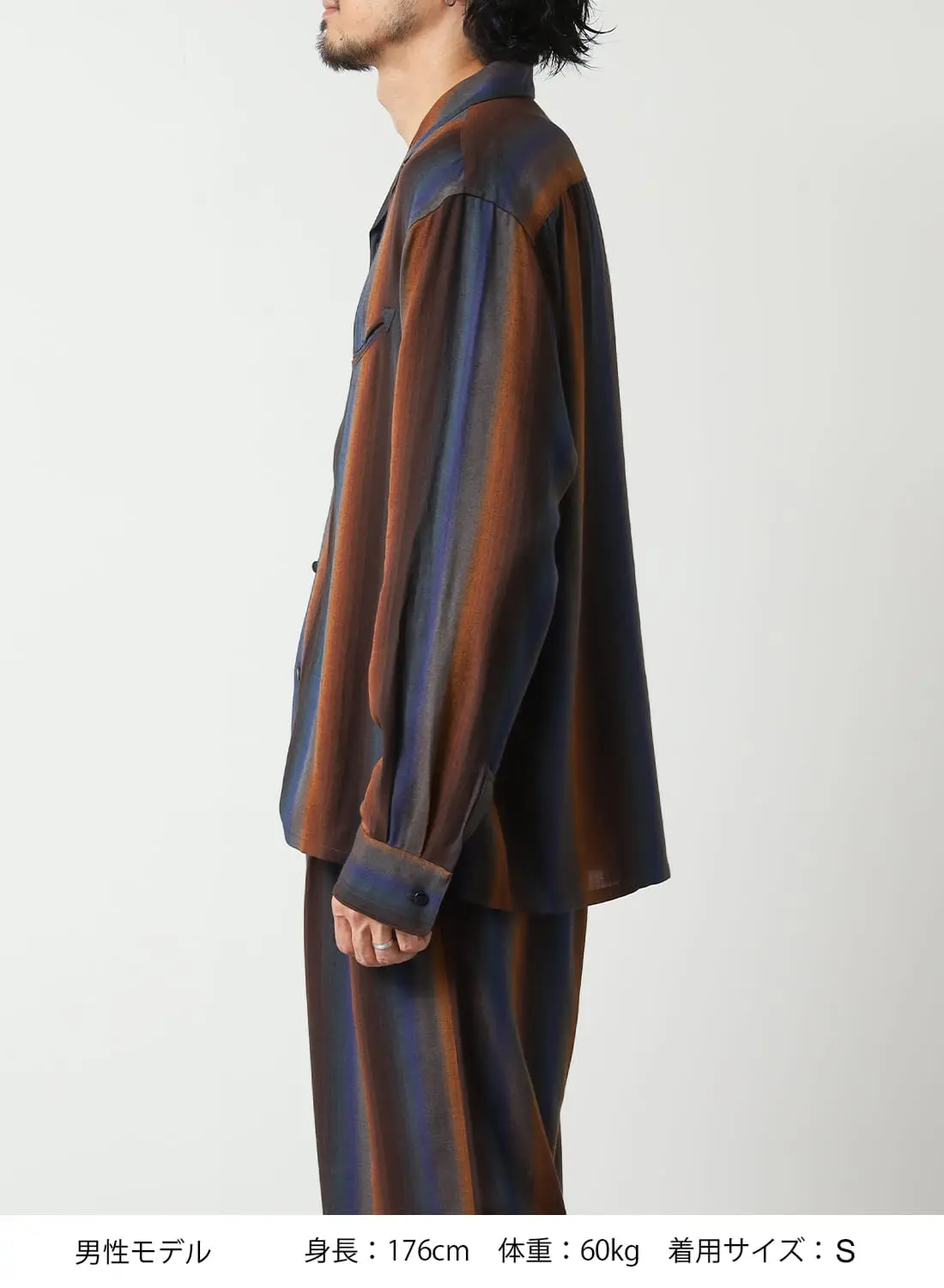 10%OFFクーポン対象】SMILE POCKET OPEN COLLAR SHIRTS|スマイル