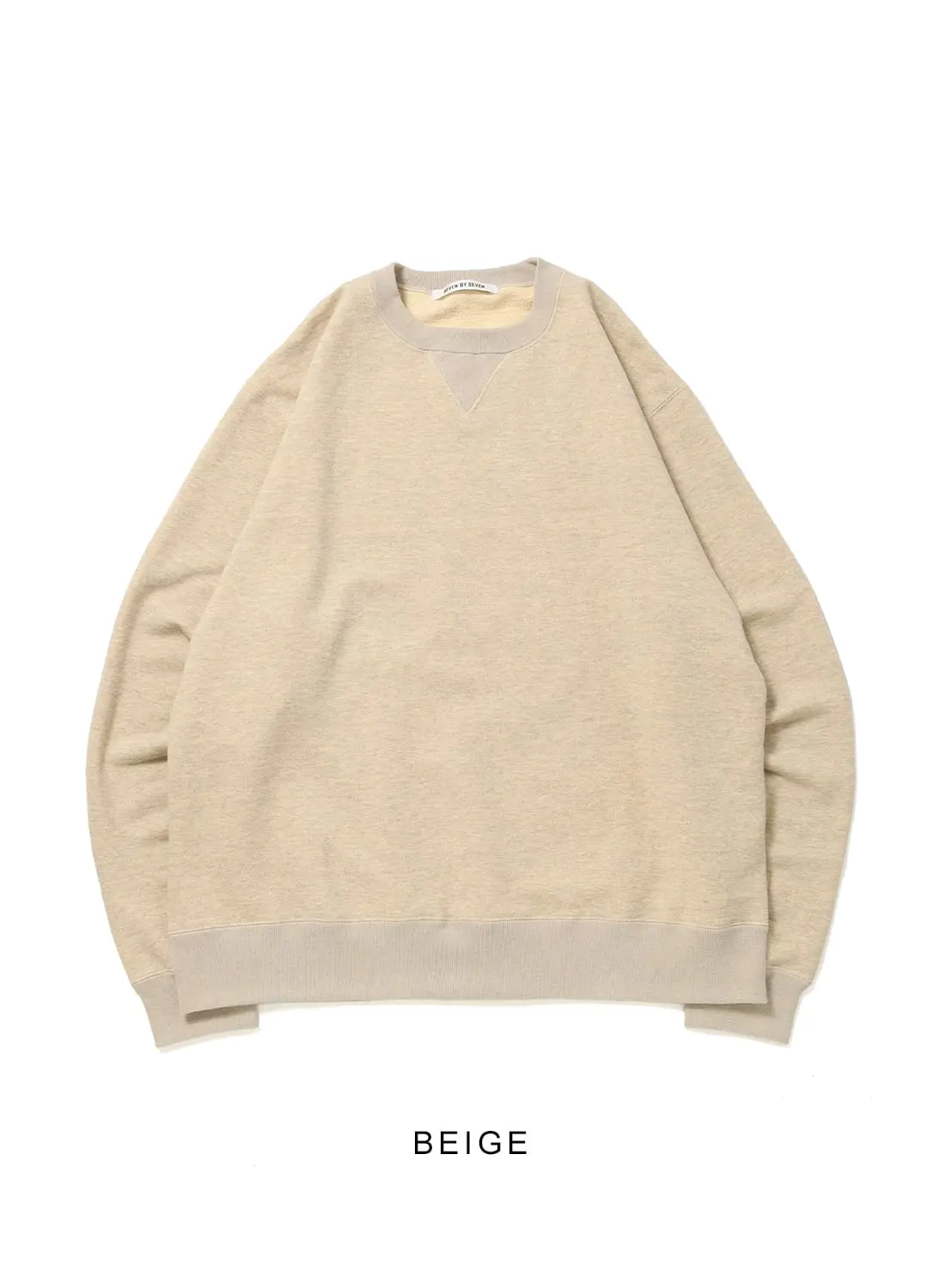 【新品同様】ロングシーズン着れる！深Vスウェット SEVEN BY SEVEN（セブンバイセブン）CREW NECK SWEAT SHIRTS