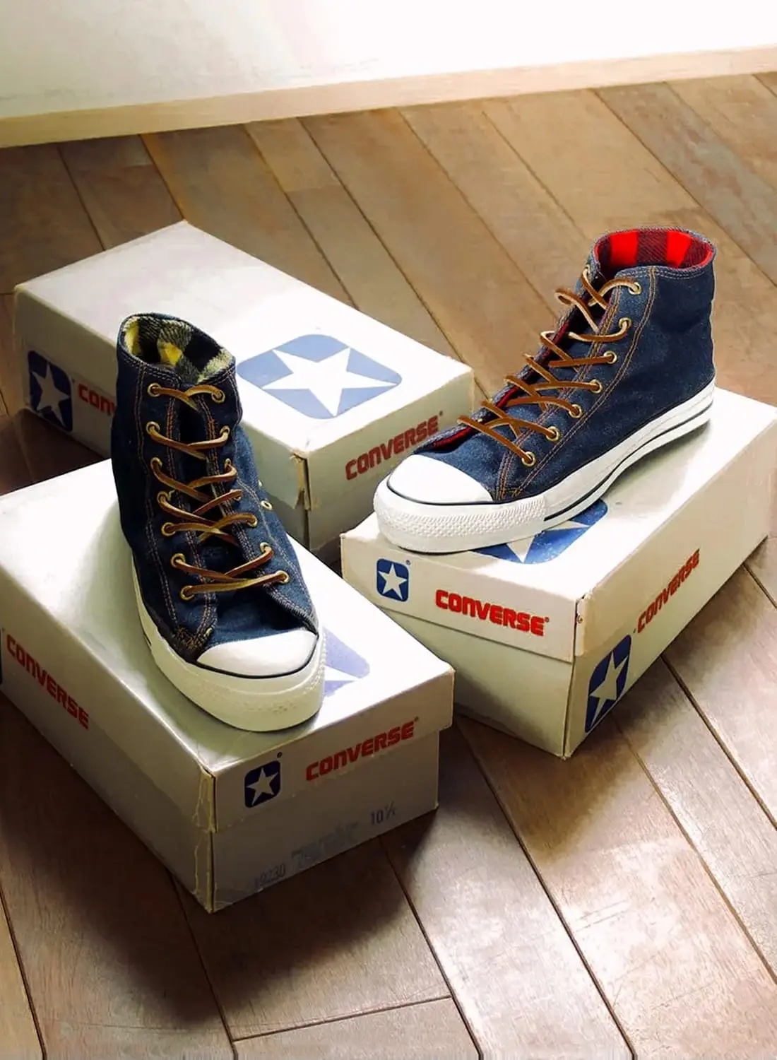 ８０年代　コンバースオールスター　デニム　ハイカット　ニーハイ　ワンスター CONVERSE(コンバース)ニーハイ デニム オールスター ALLSTAR
