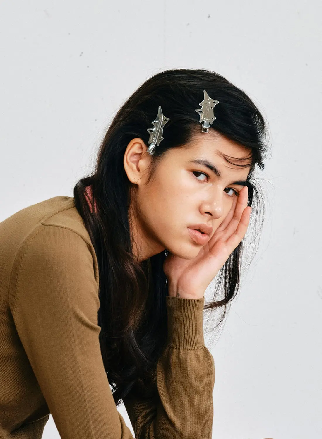 MELTED METAL FLAT CLIPS-2PIECE SET|メルテッド メタル フラット