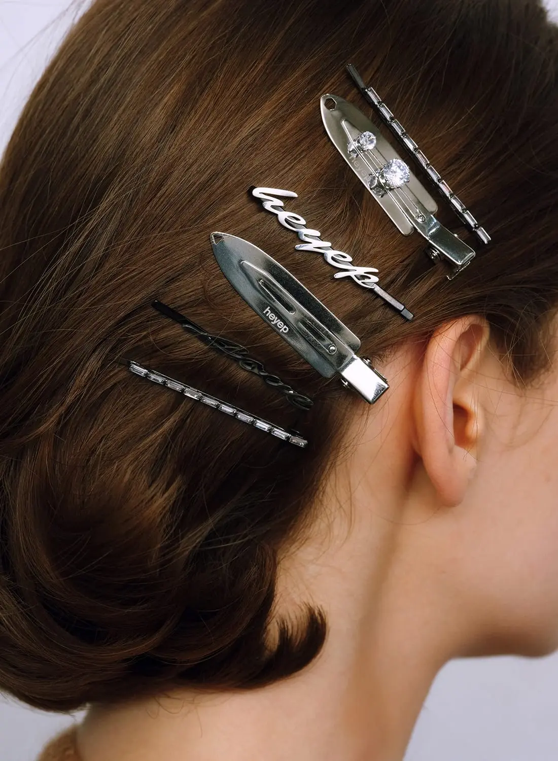 ヘアクリップ 専用ページ heyep(ヘイップ)Flat Hair Clips-2 Piece Set(フラット ヘア