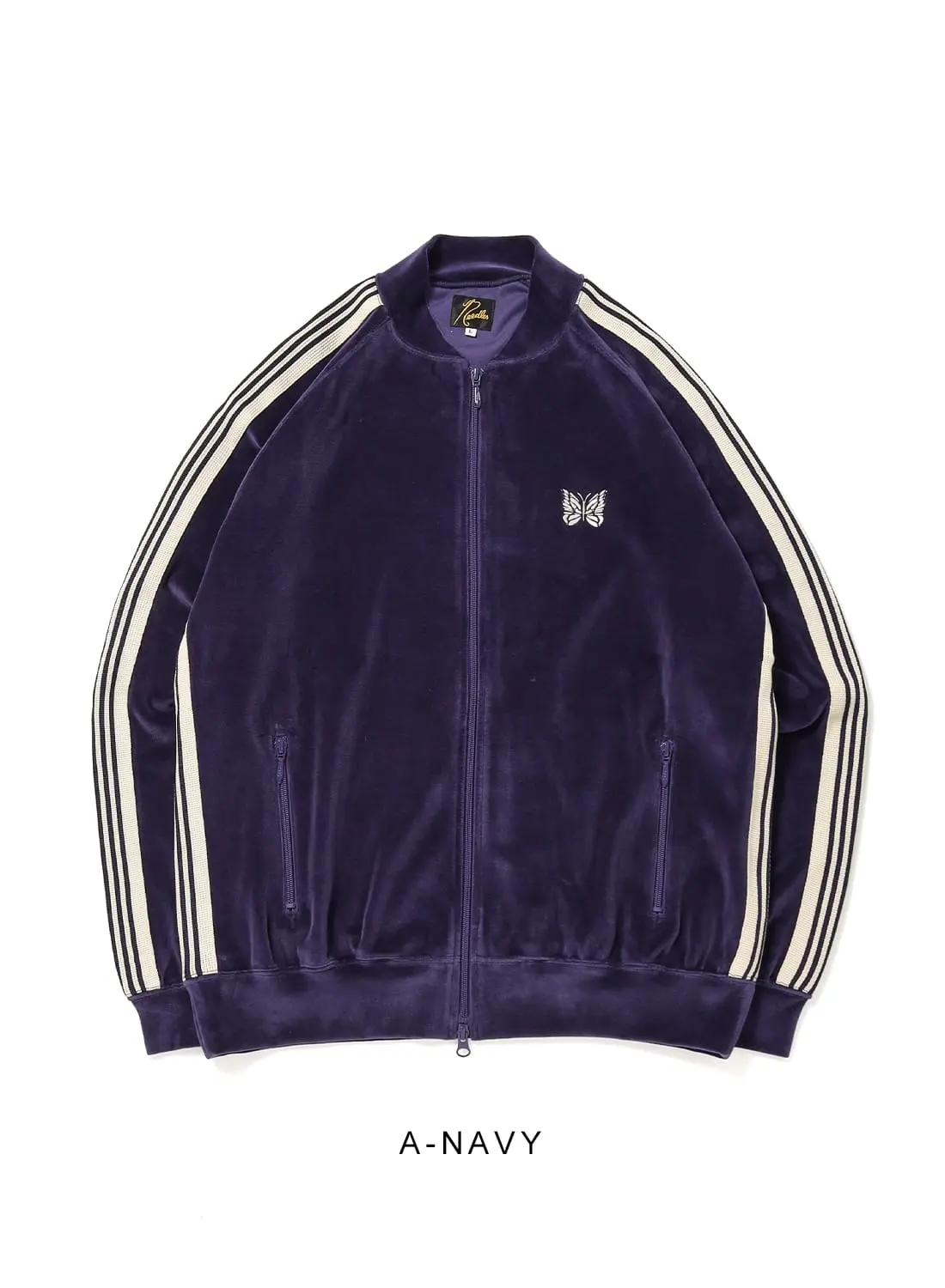 【関税込み】NEEDLES パープル リブカラー トラックジャケット NEEDLES（ニードルズ）Rib Collar Track Jacket - C/PE Velour