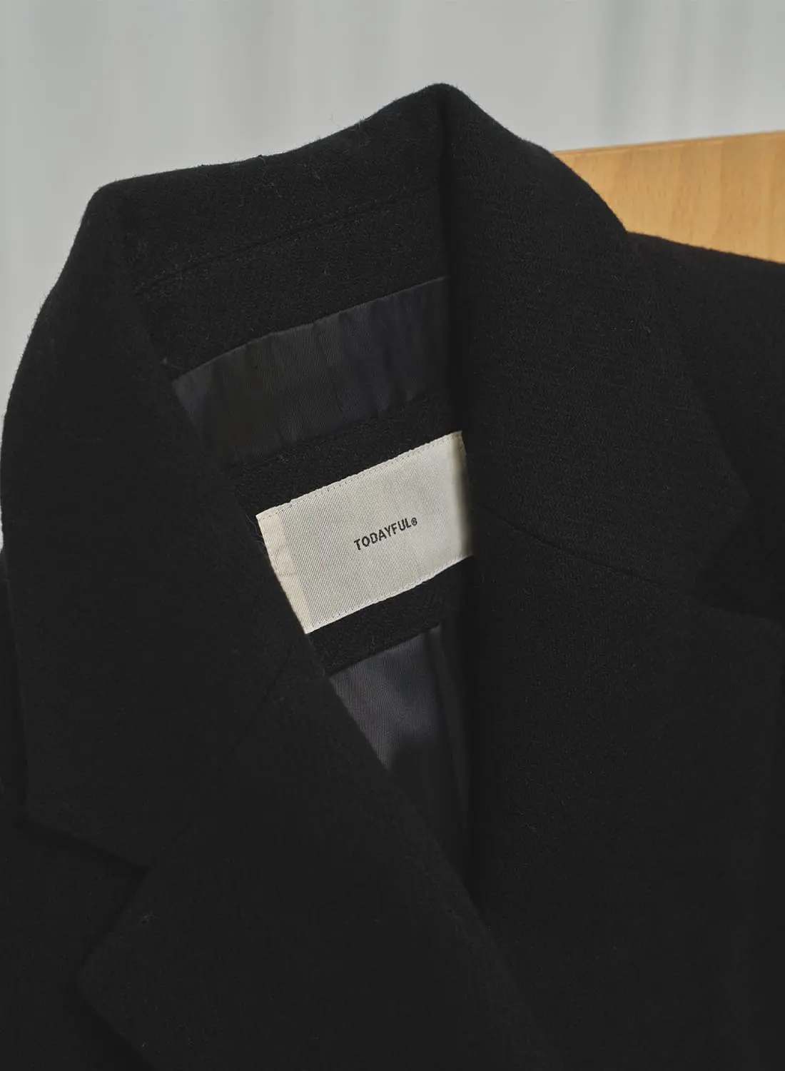 Wool100% Chester Coat 黒 36 Wool100% Chester Coat 黒 36 - メルカリ