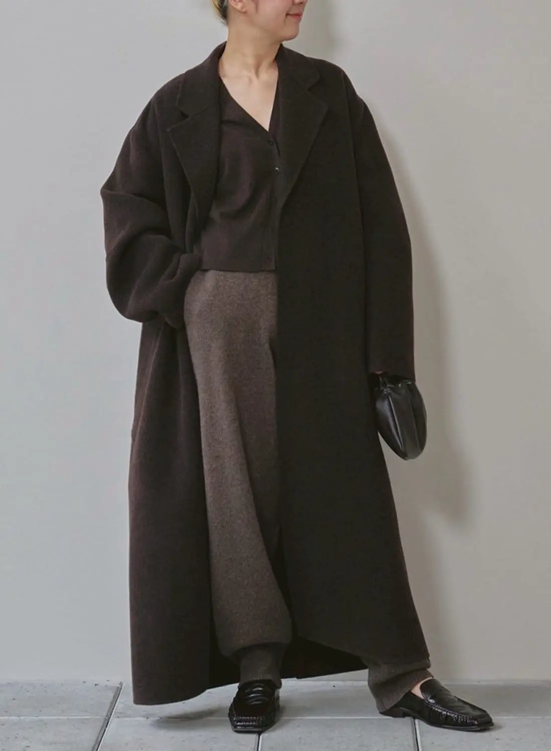 美品todayful ウールオーバーコート36 ロングコート TODAYFUL(トゥデイフル)/Wool Over Coat(ウール オーバー コート