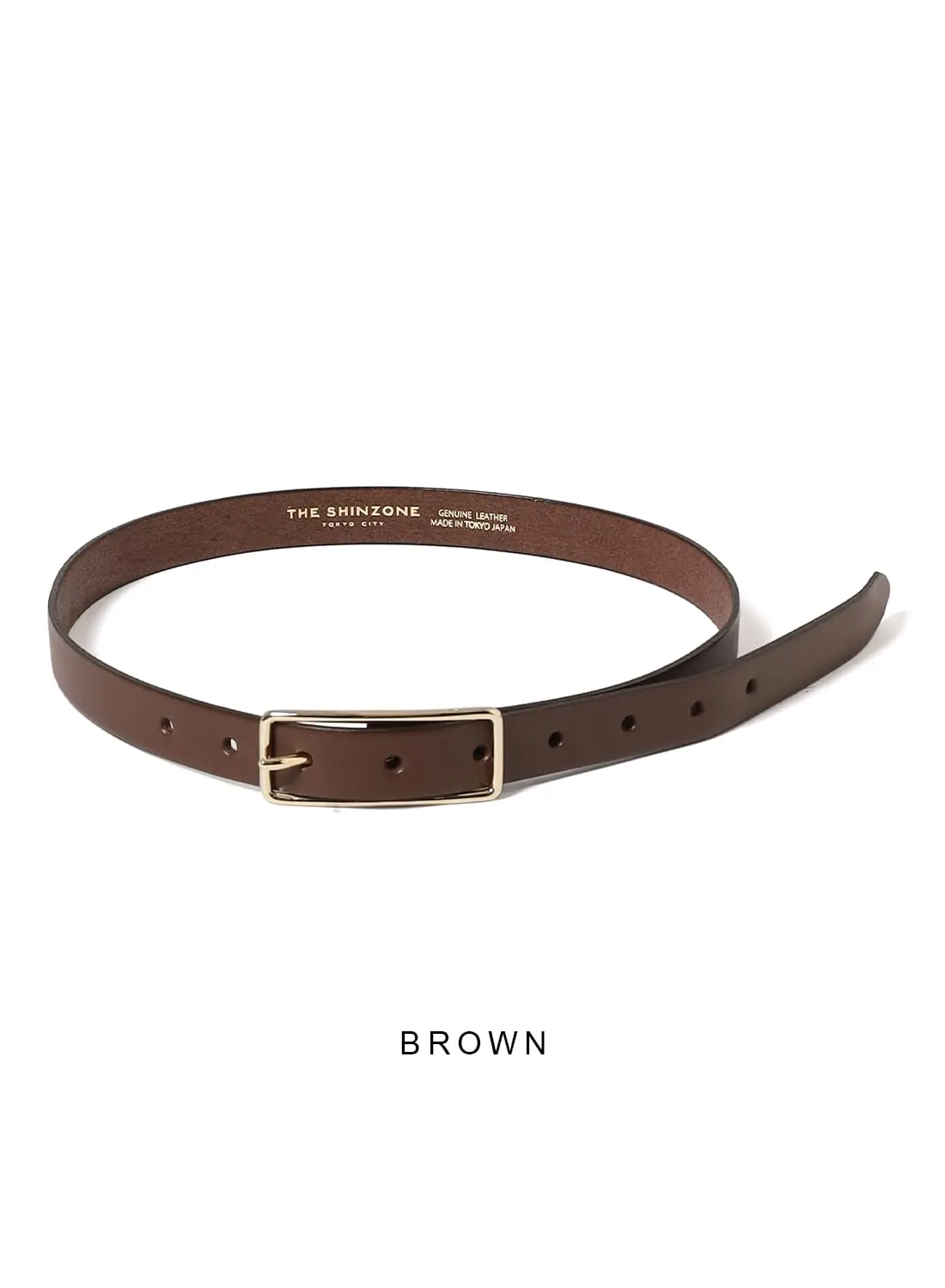 Shinzone(シンゾーン)/SLENDER LEATHER BELT(スレンダー レザー