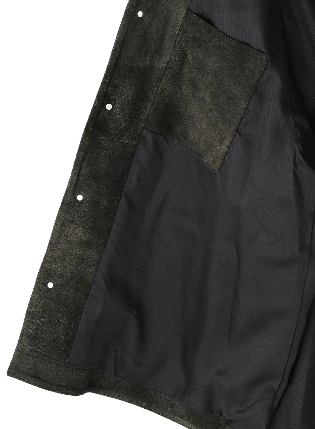 10%OFFクーポン対象】LEATHER MICHIGAN CHORE COAT‐GOAT SUEDE ANTIQUE