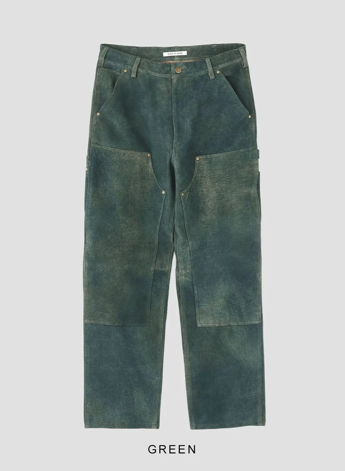 SEVEN BY SEVEN（セブンバイセブン）LEATHER DOUBLE KNEE PANTS