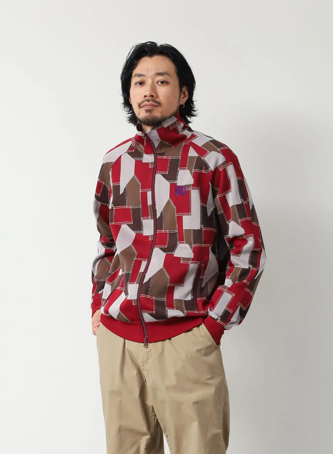 NEEDLESxStray Kids　Track Jacket【M】新品・未開封 NEEDLES（ニードルズ）Track Jacket - Poly Jacquard（トラック