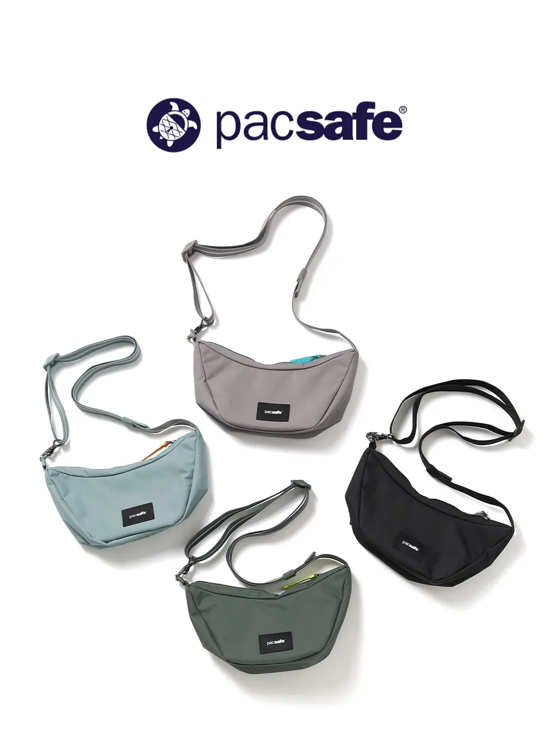 pacsafe GOクロスボディショルダーバッグ PacSafe ショルダーバッグ pacsafe/パックセーフ GO Lunar