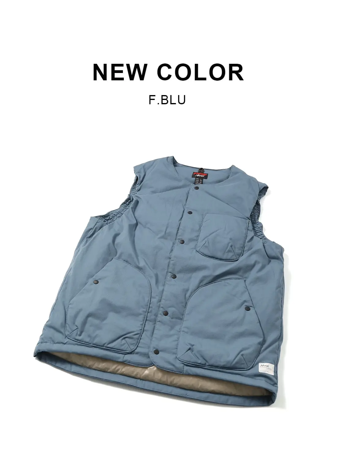NANGA（ナンガ）HINOC RIPSTOP INNER DOWN VEST（ヒノック リップス