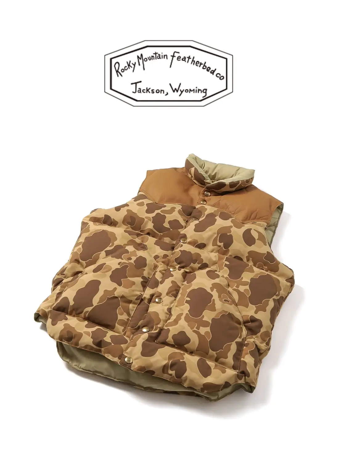 DOWN VEST HUNTER CAMO|ダウンベスト ハンターカモダウンベスト