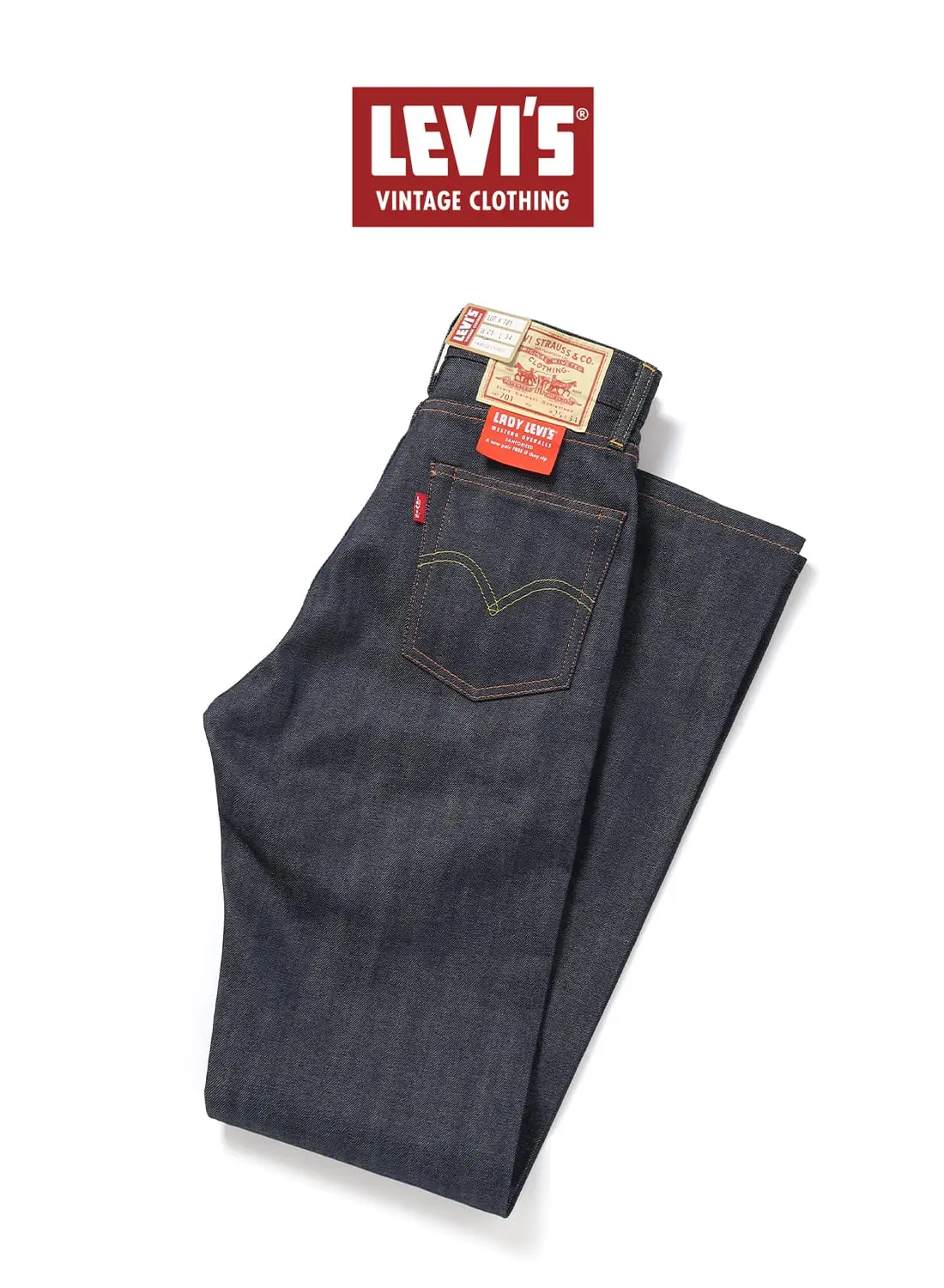 LEVI’S(R) VINTAGE 1950’S 701 リジッド新品未使用 1950'S 701 JEANS|1950's 701 ジーンズ リジッド1950's 701 ジーンズ