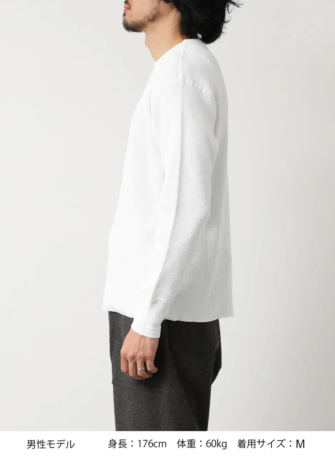 10%OFFクーポン対象】THERMAL KING WAFFLE CREWNECK L/S|サーマル