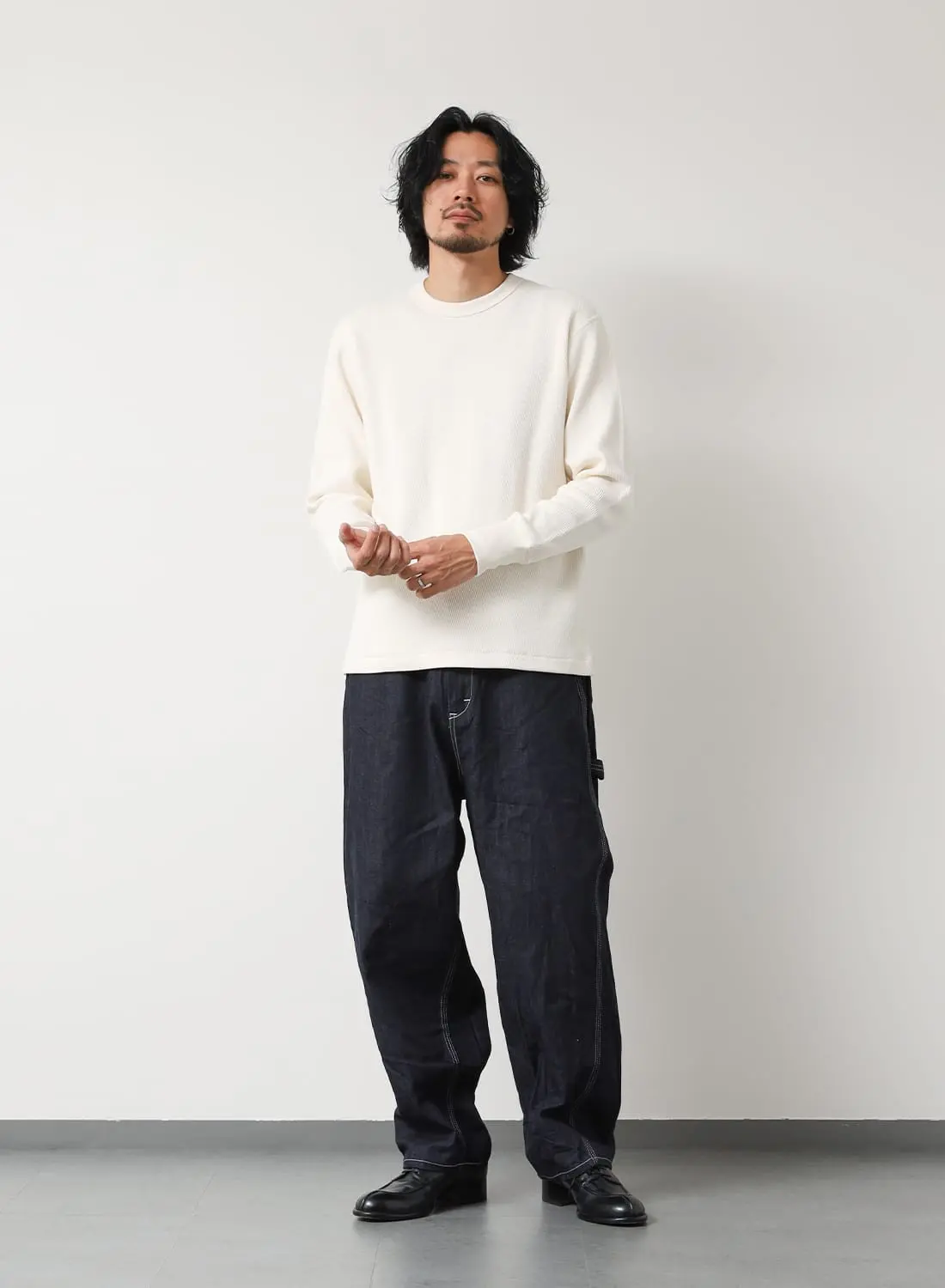 THERMAL KING RASCHEL HONEYCOMB CREWNECK L/S|サーマルキング