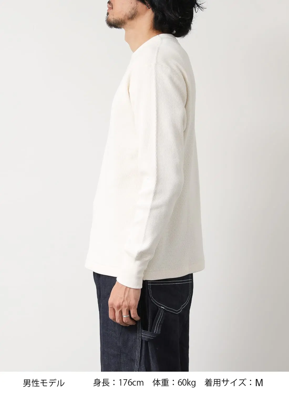 10%OFFクーポン対象】THERMAL KING RASCHEL HONEYCOMB CREWNECK L/S