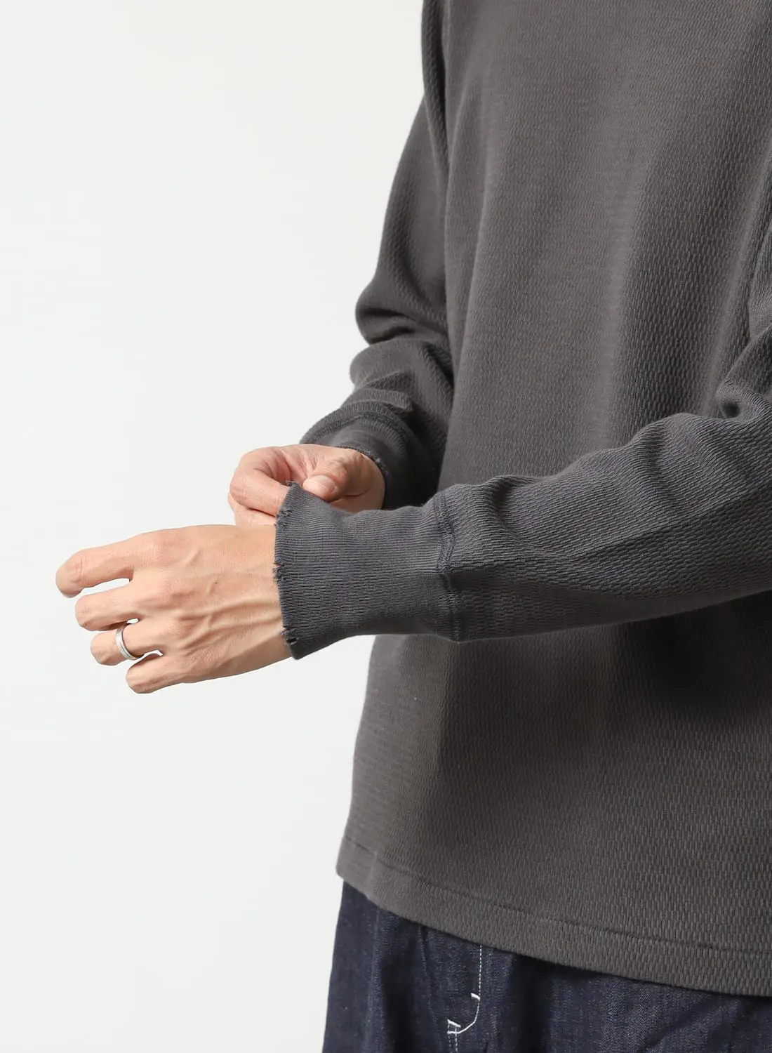 THERMAL KING RASCHEL HONEYCOMB CREWNECK L/S |サーマルキング