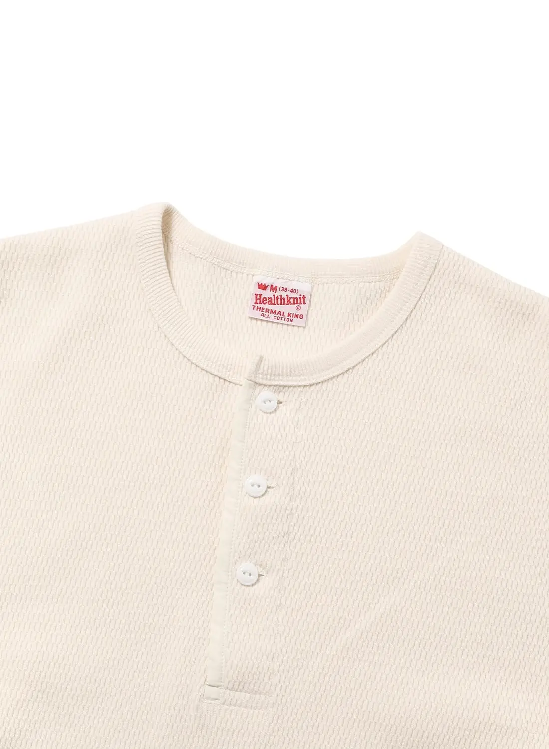 THERMAL KING RASCHEL HONEYCOMB HENLEYNECK L/S|サーマルキング