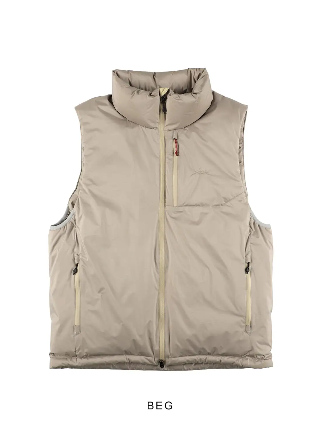 ポイントアップ】AURORA TEX STAND COLLAR DOWN VEST|オーロラテックス