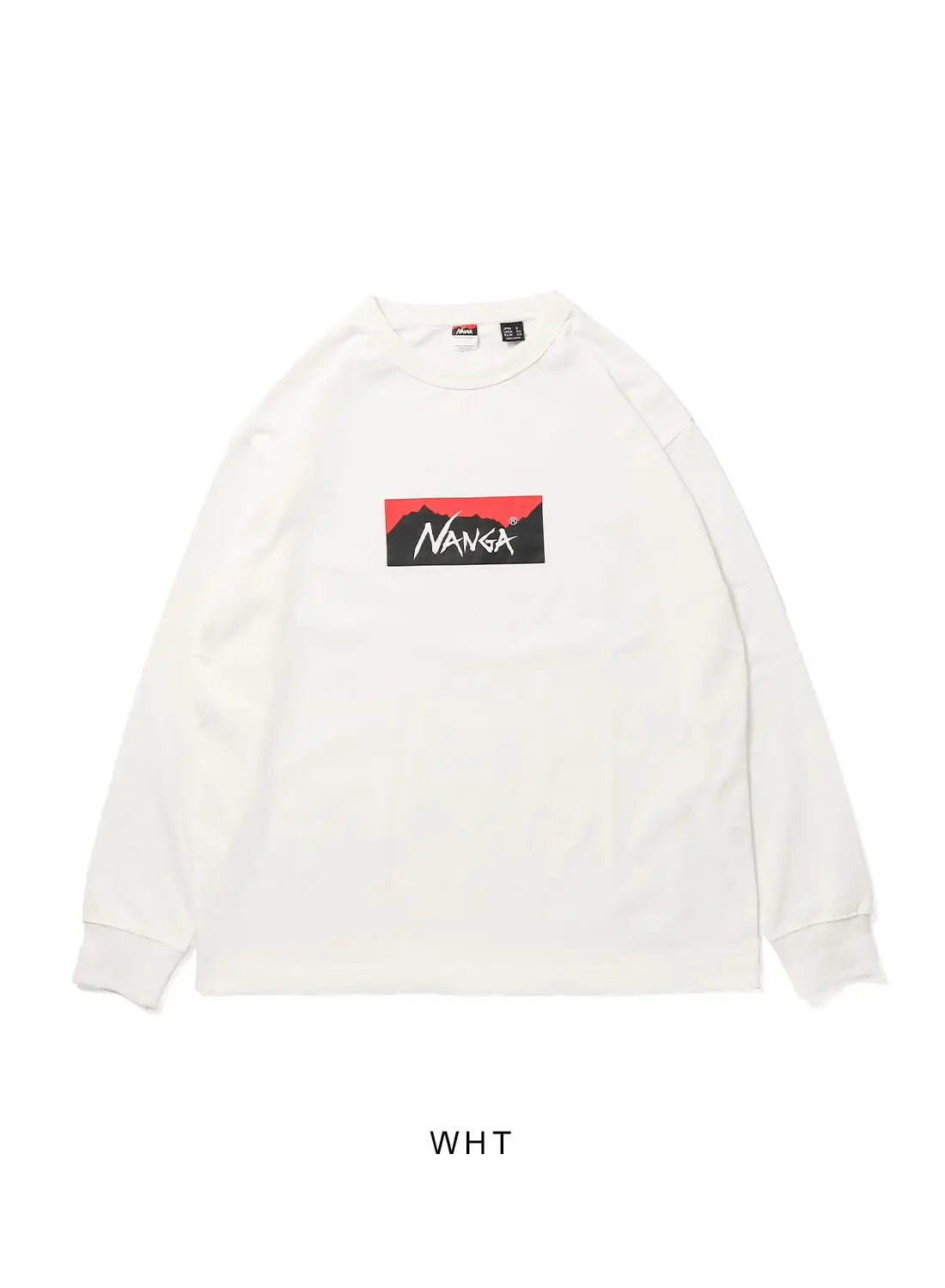 NANGA（ナンガ）ECO HYBRID BOX LOGO L/S TEE（エコハイブリッド