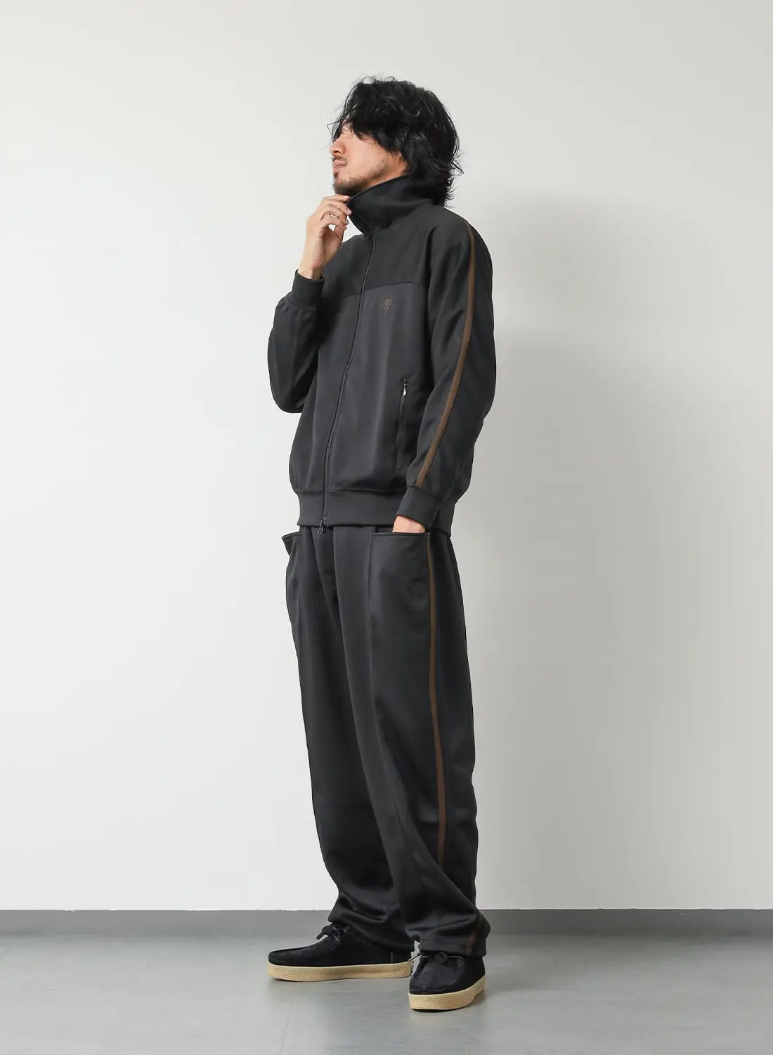 MOSSIR / MENDES/サプレックスナイロン/スウェット/40/ナイロン/BLK rw634-1100-2.jpg
