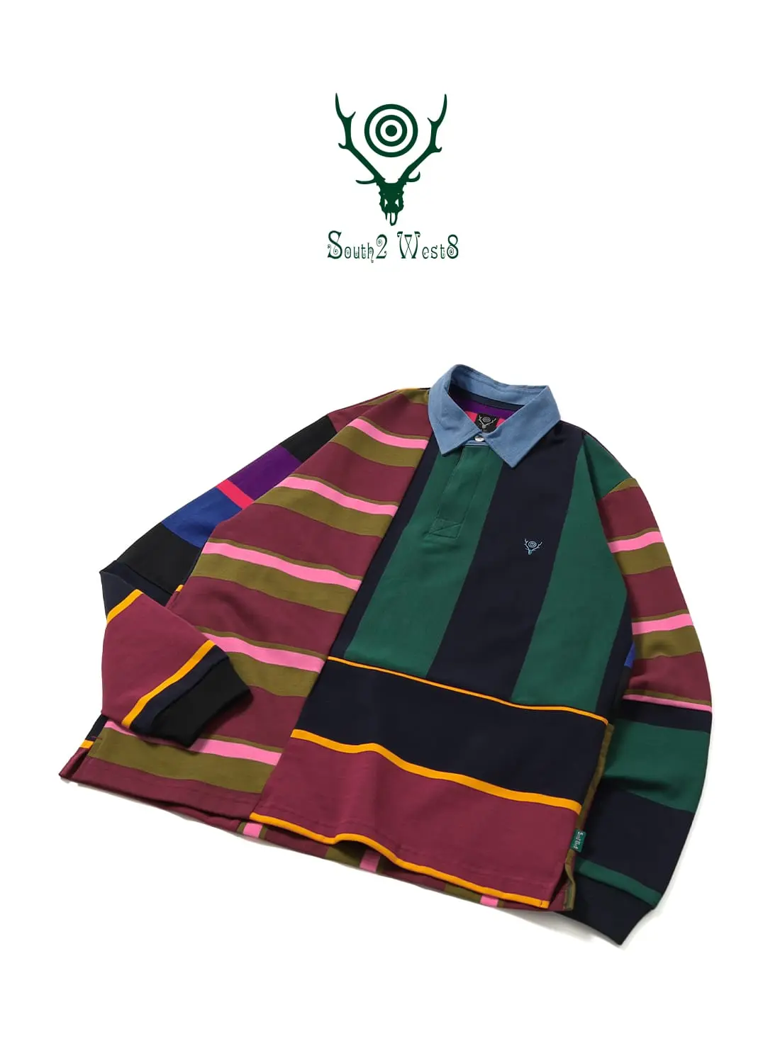 RUGGER SHIRT - COTTON PLAINSTITCH / CRAZY PATTERN B|ラガーシャツ