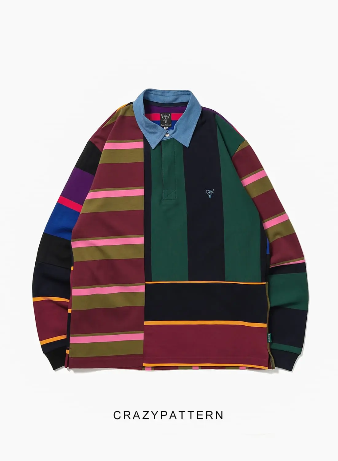 FR2 ラガーシャツ RUGGER SHIRT - COTTON PLAINSTITCH / CRAZY PATTERN B|ラガーシャツ