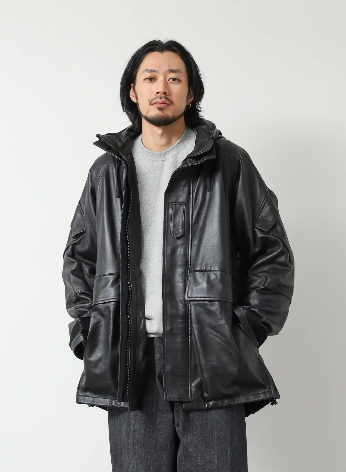 LEATHER MILITARY PARKA‐TYPE：GENERATION TWO/LEVEL SIX‐|レザー