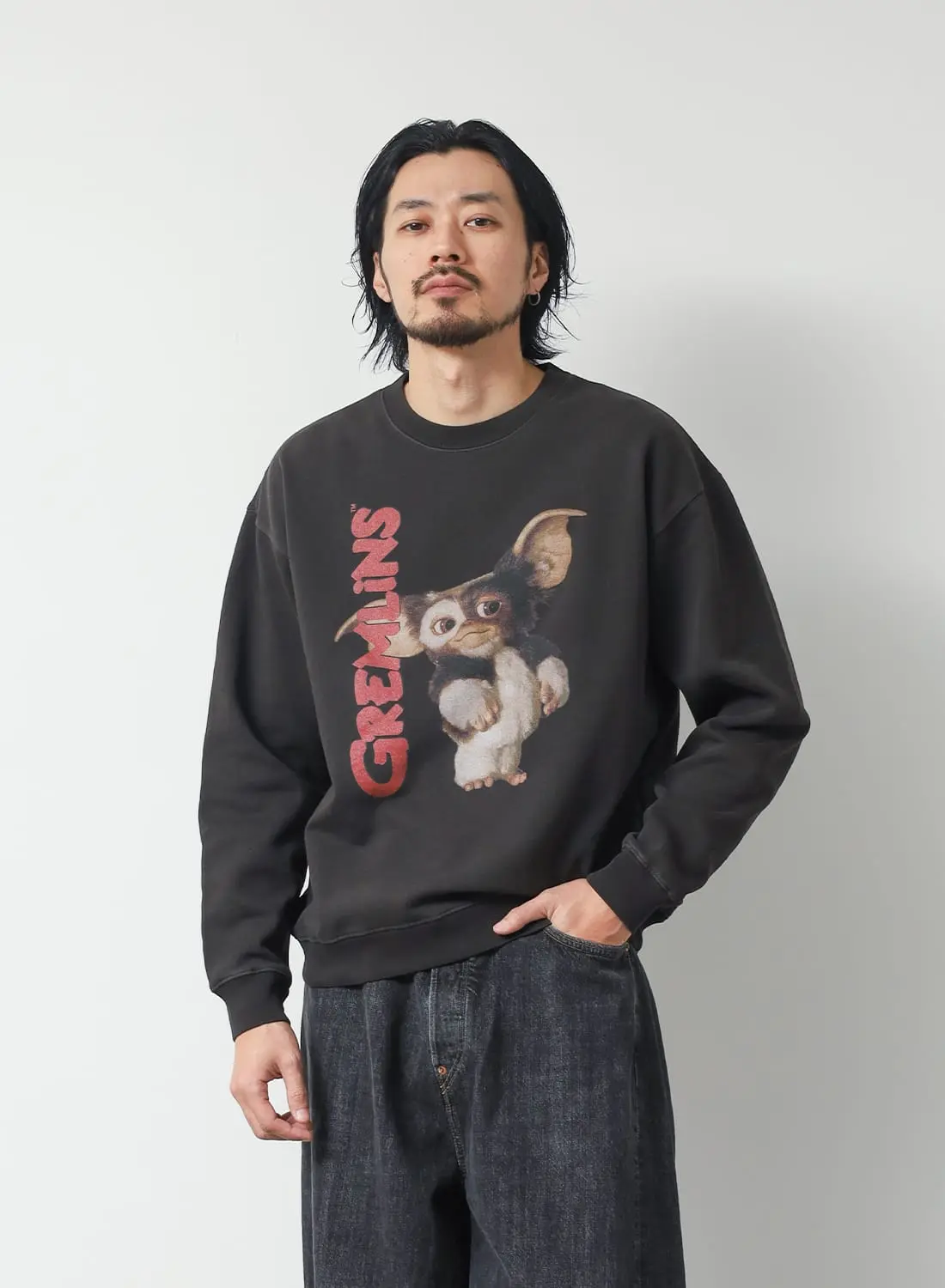 TC裏起毛ピグメントCN「GREMLINS」|プリントスウェットシャツ