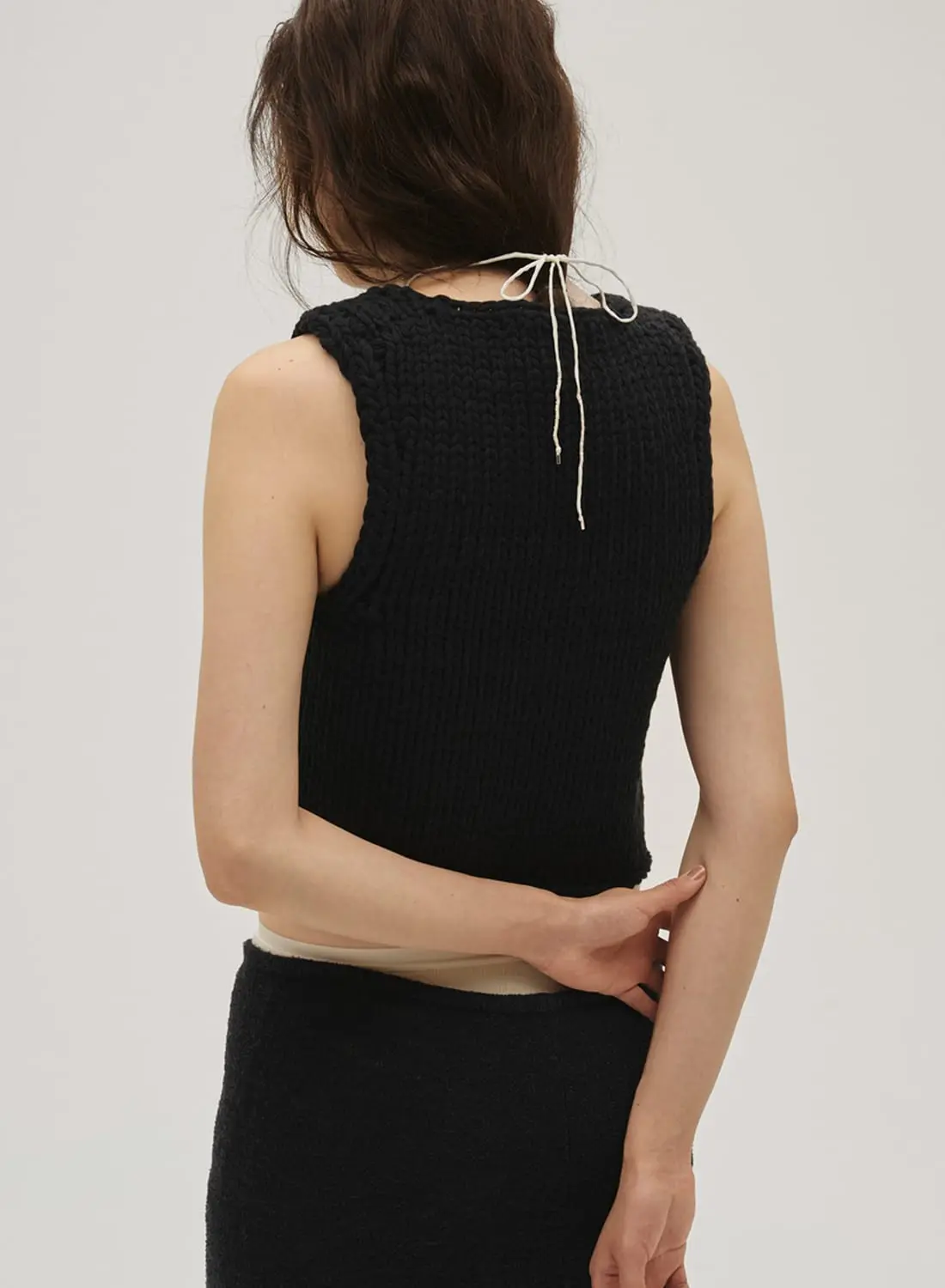 HAND KNIT VEST|【26SS先行予約】ハンドニットベスト【26SS先行予約