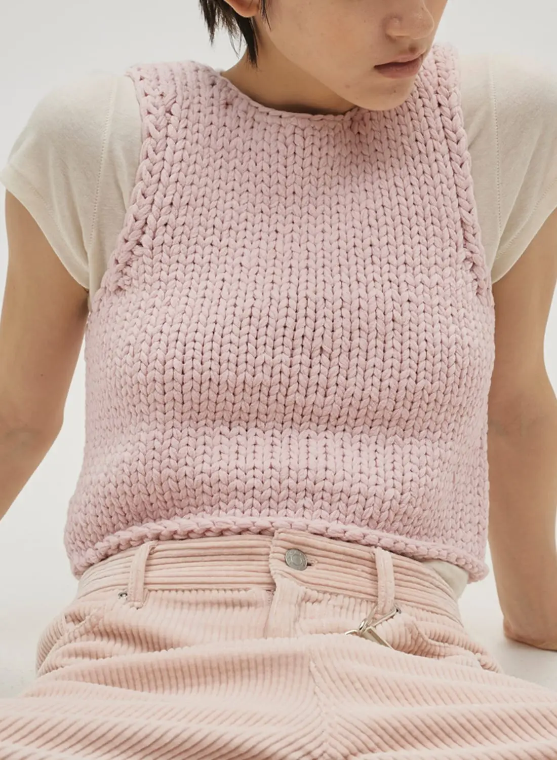 HAND KNIT VEST|【26SS先行予約】ハンドニットベスト【26SS先行予約