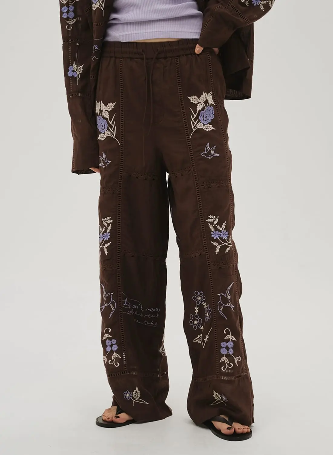 EMBROIDERY PATCHWORK TROUSERS|エンブロイダリーパッチワーク