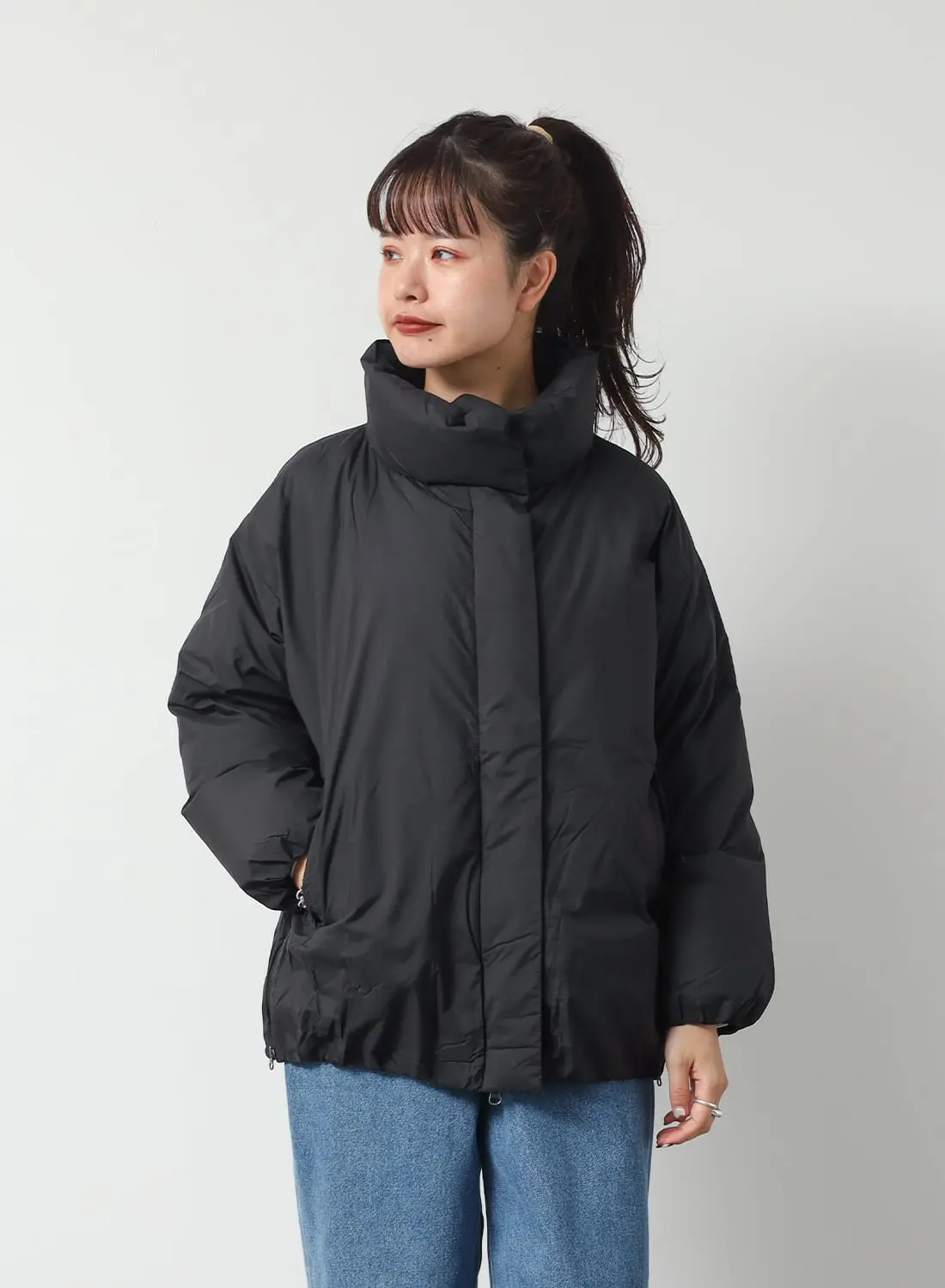 ポイントアップ】STAND COLLAR DOWN JACKET W|スタンド カラー ダウン