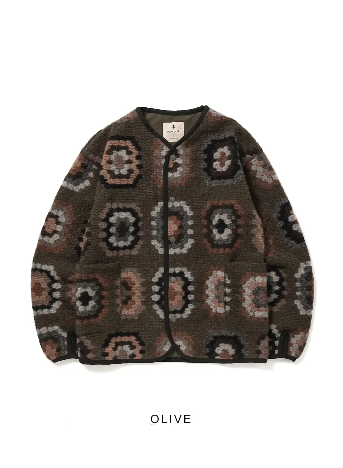 WOOL JACQUARD CARDIGAN|ウール ジャカード カーディガンウール ジャ