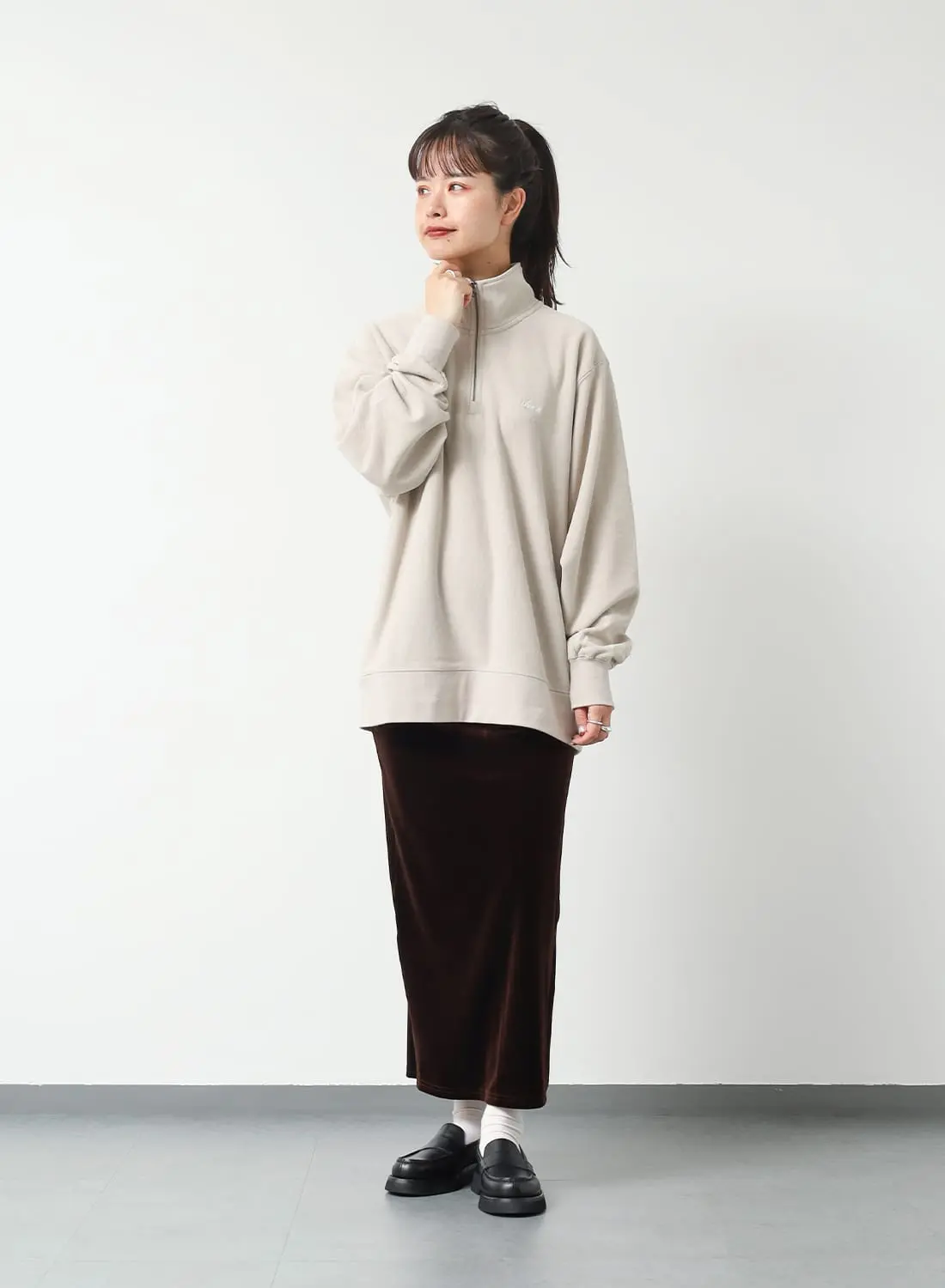 DRY MIX TERRY HALF ZIP SWEAT|ドライミックス テリーハーフジップ