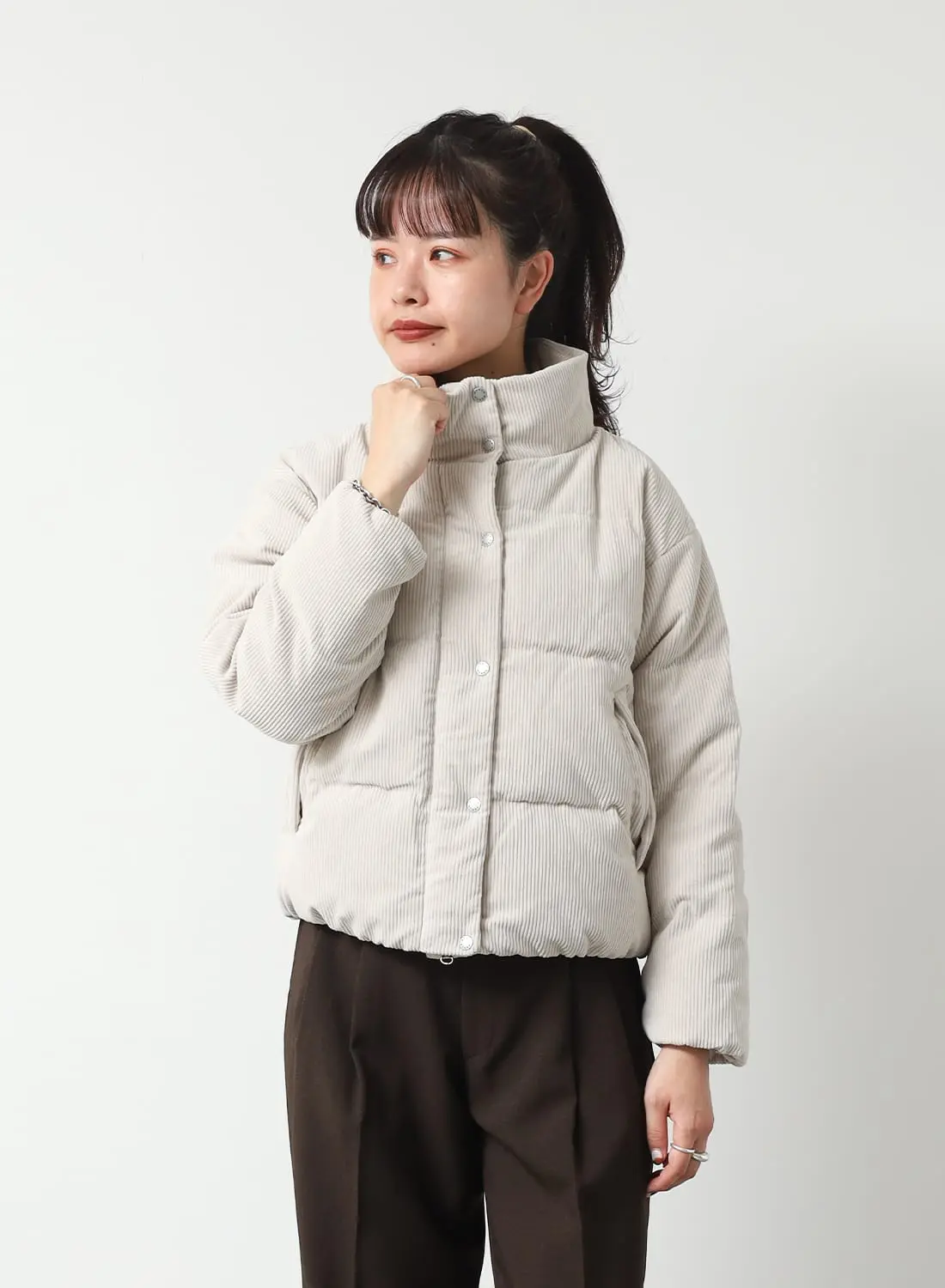 CORDUROY SHORT DOWN JACKET W|コーデュロイショートダウンジャケット