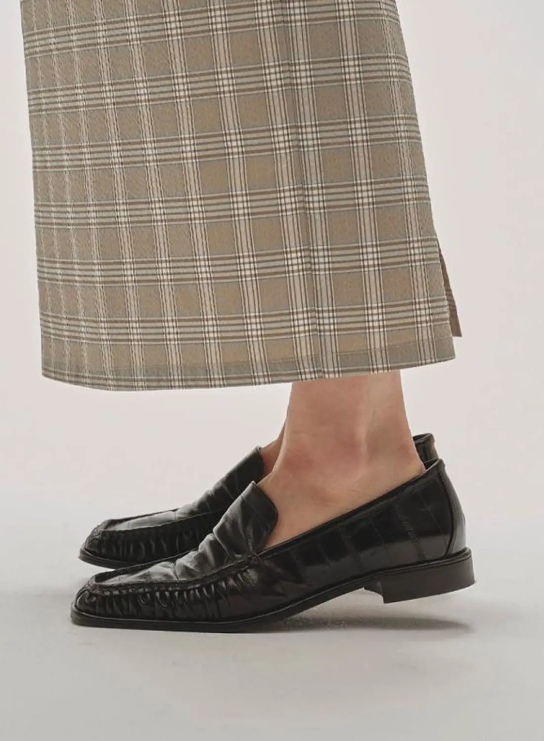 TODAYFUL　Squaretoe Gather Loafers　36 SQUARETOE GATHER LOAFERS|スクエアトゥギャザー ローファースクエア