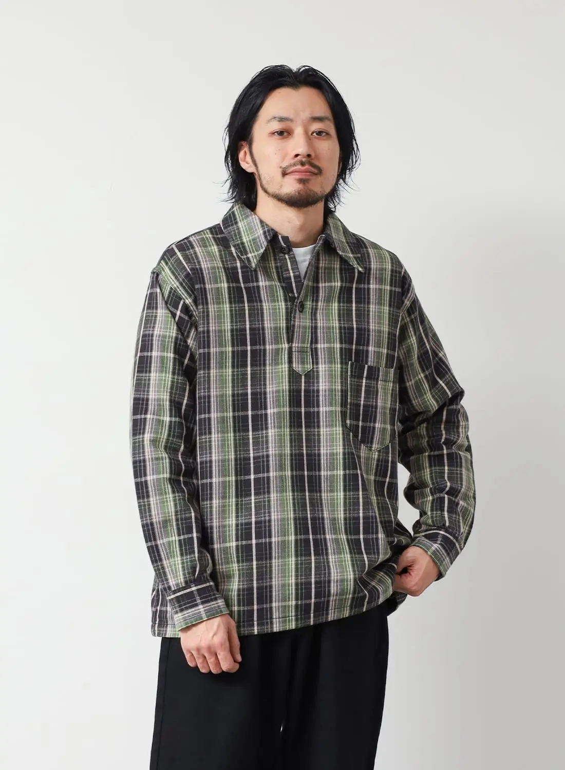 新品 ウエアハウス 3063 プルオーバー ワンポケ ワーク シャツ ジャケット LOT 3063 1930'S WPA ONE POCKET PULLOVER FLANNEL SHIRTS|Lot 3063