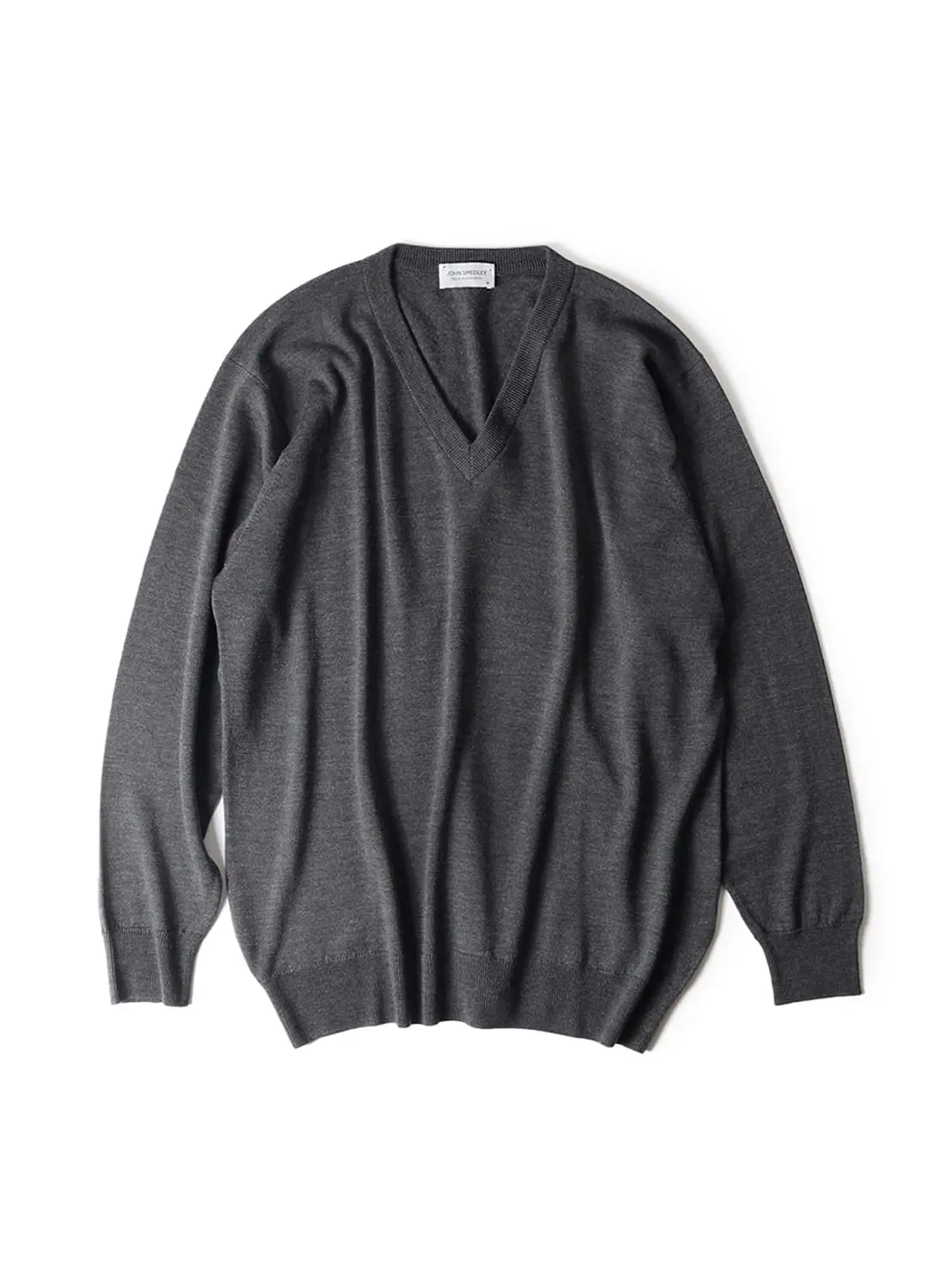 JOHN SMEDLEY/24G V NECK SWEATER|24G メリノウール Vネックセーター
