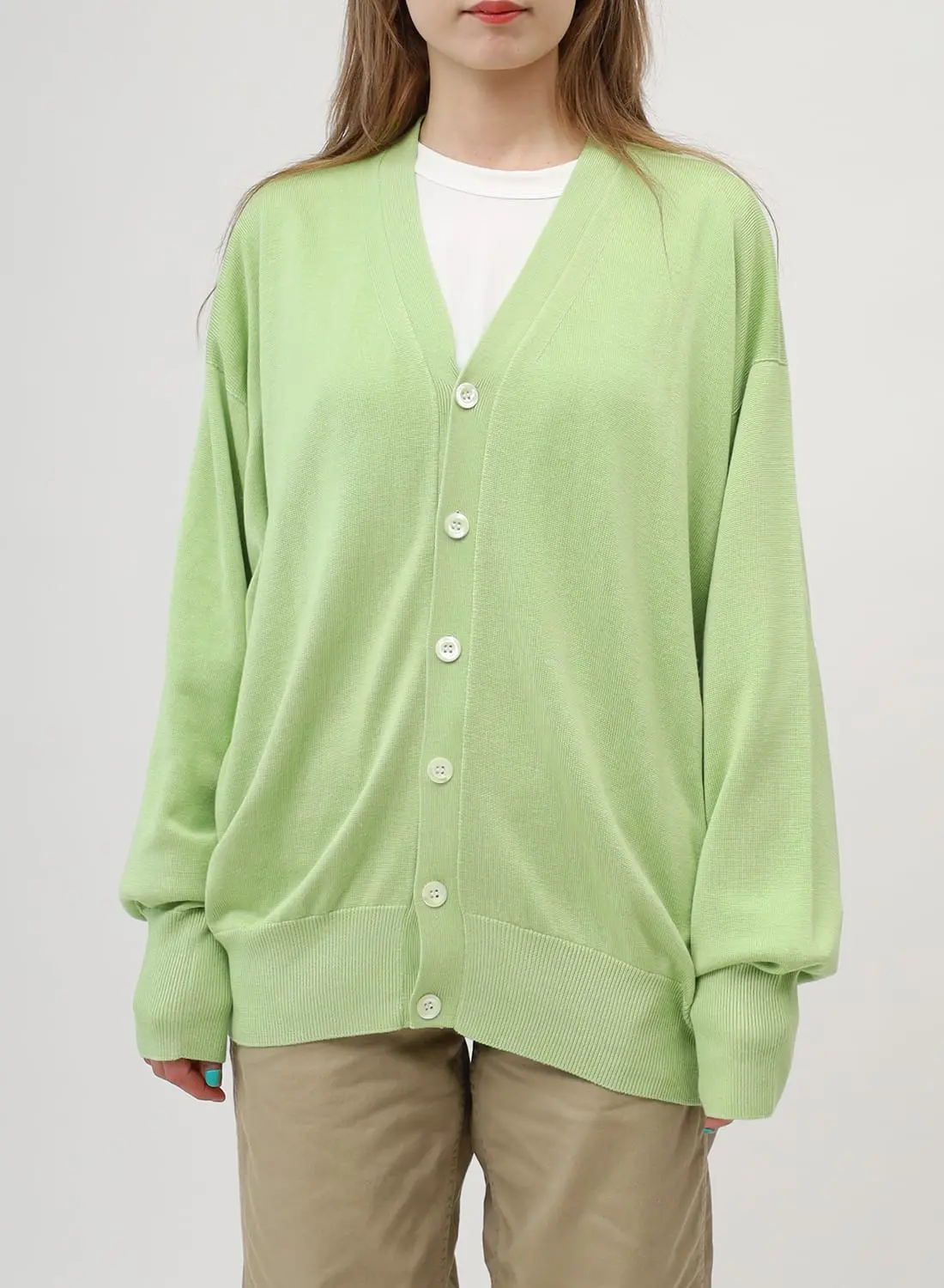 W*y様 HERMES シルクカーディガン アンサンブル SILK PLAIN STICH V NECK CARDIGAN|シルク プレイン ステッチ Vネック