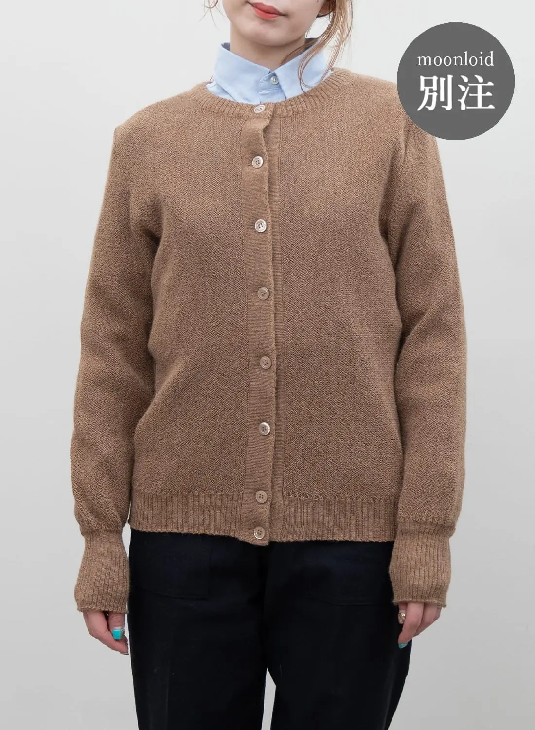 FANNI LEMMERMAYER/CREW NECK CARDIGAN |アルパカ クルーネック