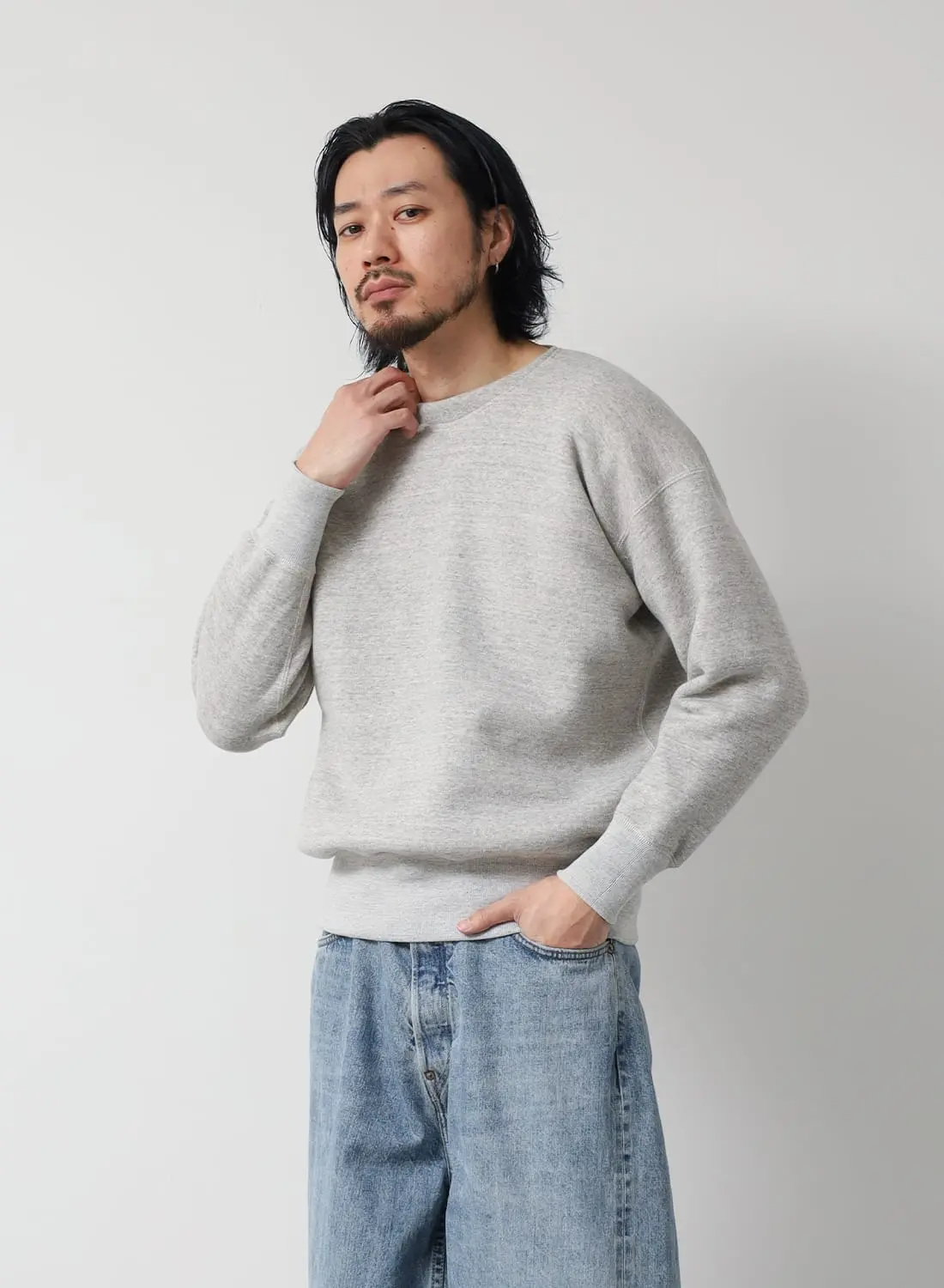 EXTRA COTTON FLEECE CREW NECK LONG SLEEVE|【別注カラー】エクストラ