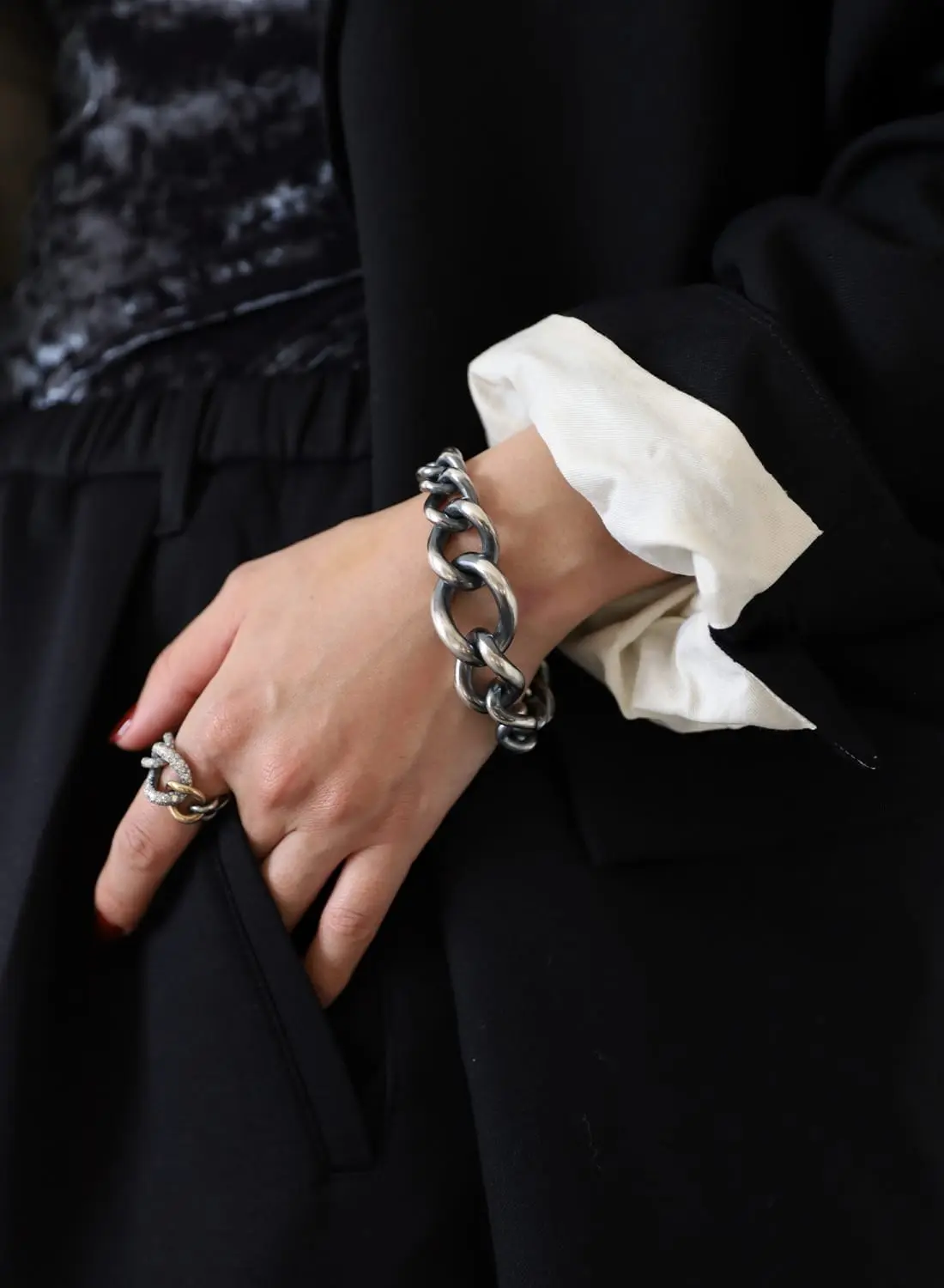 HUMETE CHUNKY CHAIN BRACELET|ハムエタ チャンキー チェーン